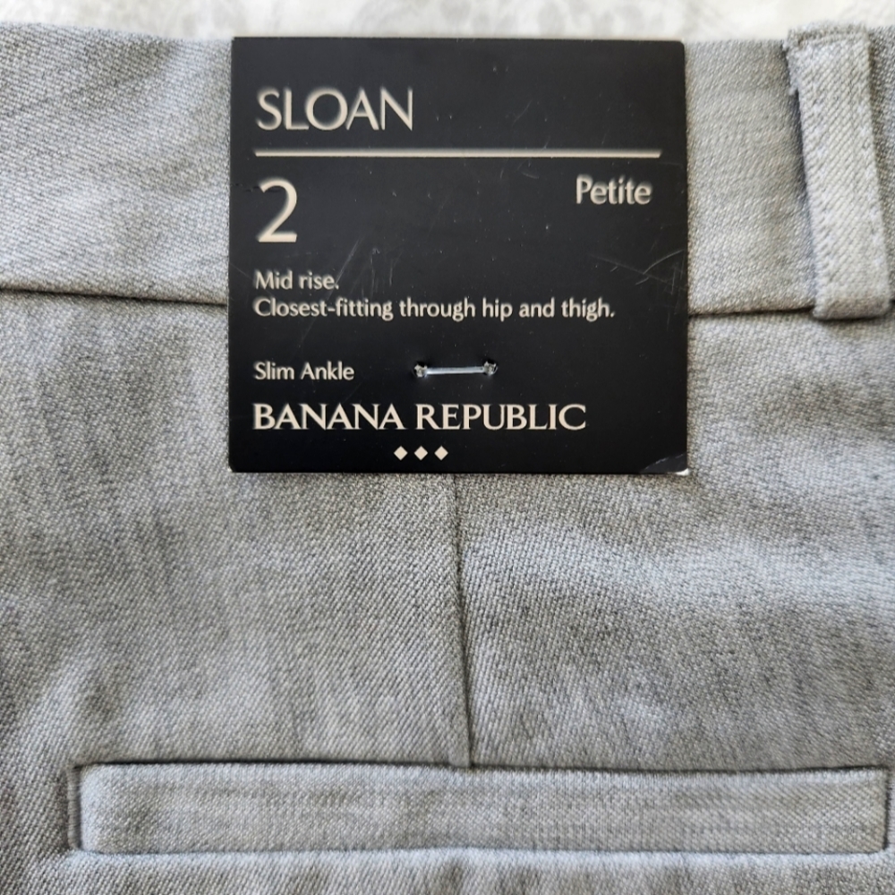 NWT Banana Republic Gray Women's Slim Ankle Pants